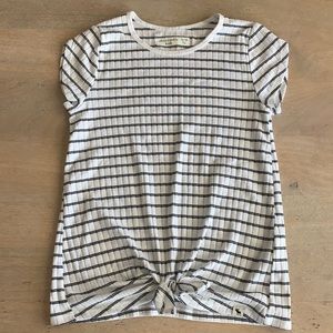 Sold-Abercrombie Kids Striped ribbed tie Top-Size 13/14